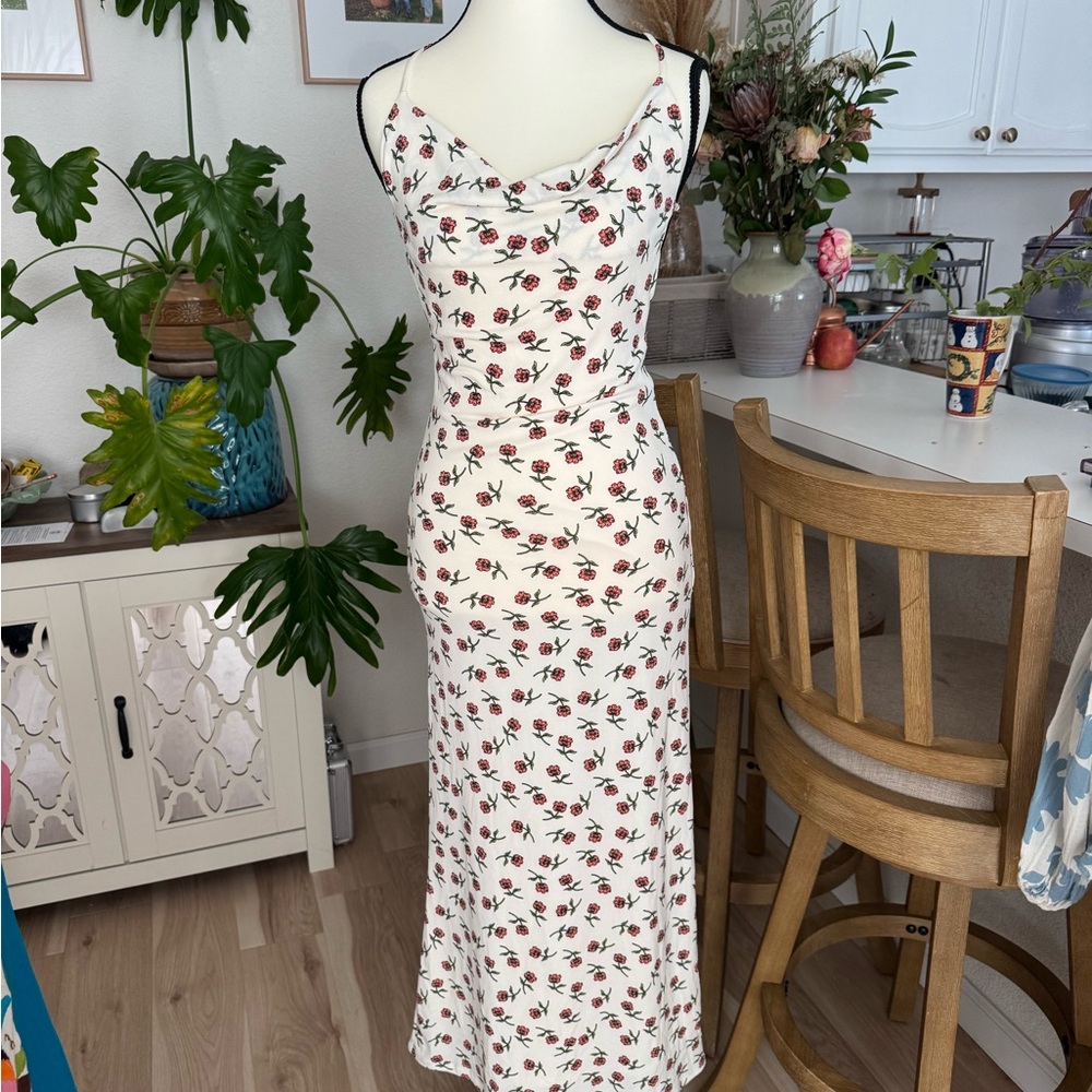Floral Midi Dress – Size XS